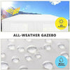 Gazebo 3x3M Heavy Duty Stronger Waterproof Fully Garden Canopy Tent With 4 Sides