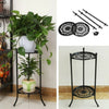 Plant Stand 2 Tier Metal Flower Pots Holder Rack Display Shelf Indoor Outdoor