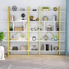 5-Tier Spacious Bookshelf Storage Shelves Unit Durable Wood Home Office Bookcase