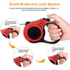 Retractable Dog Lead Training Pet Leash 8m Long Max 50kgs Extendable Head UK