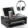 VonHaus Desk Monitor Stand - Screen Riser for Computers, Laptops, PC & Printers