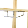 24 Bottle Wood Storage Wine Rack Glass Holder Display Stand Shelf Corner Table