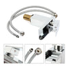 Modern Bathroom Basin Sink Tap Monobloc Mixer Taps Faucet Waterfall Chrome Brass