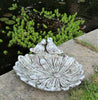 Outdoor Garden Ornament Bird Feeder or Bath Basin ceramic Sunflower Statue