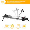 Foldable Rowing Machine Rower Hydraulic Resistance Cardio Fitness Gym Workout #