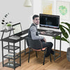 L-Shaped Computer Corner Desk PC Table Workstation Home Office Study Furniture