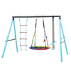 Outdoor Garden Swings and Slides Climbing Metal Frame Play Set For Kids Children