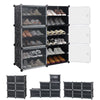 6-20 Cube DIY Shoe Storage Cabinet Rack 12-40Pair Shoes Portable Organizer Shelf