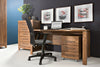 Large Desk Office study furniture Oak effect Modern 160cm Wide Chunky Gent NEW