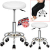 Stool Swivel Chair Faux Leather Adjustable Height Chair Office Round Desk