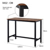 Industrial Bar Table Dining Table With Metal Frame Kitchen Restaurant Furniture