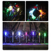 10 x Solar Powered Stainless Steel Led Post Stake Lights Garden Patio Outdoor UK