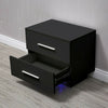 Bedside Table 2 Drawer Chest Nightstand Storage Furniture Bedroom Living Room