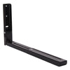 2 X Microwave Black Wall Mounting Holder Brackets With Extendable Arms 40kg load