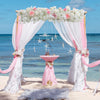 100cm Artificial Rose Hydrangea Garland Wedding Arch Door Hanging Flower Row