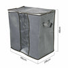 4x Underbed Clothes Grey Storage Bags Ziped Organizer Wardrobe Cube Closet Boxes
