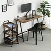 Small Industrial Computer Desk Vintage Metal Workstation Table Kids Office Desk