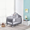 Foldable Baby Travel Cot Crib Bed with Infant Changing Table Playpen Bassinet