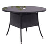 Black Rattan Bistro Set Garden Table Chair Patio Outdoor Conservatory Furniture