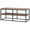 Rustic Console Table Industrial Sofa/Entry Table with Storage Open Bookshelf