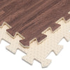 Brown Wood Effect Interlocking Floor Mats Eva Soft Foam Gym Yoga Kids Play Mat