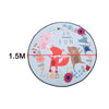 Portable 150cm Round Baby Kids Gym Play Mat Fun Crawling Blanket Soft Cotton