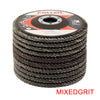 10 Pcs Professional Flap Sanding Discs 115mm 4.5" 40 60 80 120 Grit Angle Zircon
