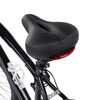 Wide Soft Mountain Saddle with LED Rear Tail Light Bike Comfort Seat