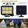120 LED Solar Powered Outdoor Garden Light Security Flood Wall Lamp UK seller