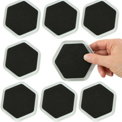 8x Furniture Movers Sliders Gliders Heavy Duty Carpet Hard Floor EASY REMOVAL UK