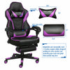 Swivel Gaming Office Chair Racing Computer Desk Adjustable Footrest Black 150kg