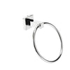 Toilet Roll Holder and Towel Ring Set Round Chrome Bath Fitting Wall Mounted MU