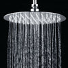 Square Round Wall Mounted Rain Shower Head Chrome • 200mm 300mm • 8" 10" 12"