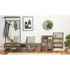 VonHaus Shelving Unit Bookcase | 4 Tier Display Shelves Solid Mango Wood & Iron