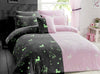 Glow In The Dark Teddy Fleece Duvet Cover Sets Soft Warm Kids Bedding Quilt set