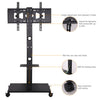 UNHO Floor TV Stand Tilt 15° with Mount and Mobile Wheel Universal for 32-65" TV