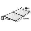 Outdoor Door Canopy Window Roof Fixed Awning Porch UV Water Rain Cover Shelter