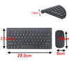 Ultra Slim Thin Wireless Keyboard and Mouse Set Combo 2.4GHz For PC Laptop