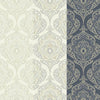 Grandeco Beheme Life Damask Pattern Glitter Textured Wallpaper