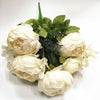 13 Heads Silk Peony Artificial Flowers Peony Wedding Bouquet Home Party Decor