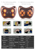 Electric Shiatsu Cervical Massager Pillow Heat Back Neck Lumbar Home Car Cushion