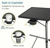 Freestanding Adjustable Portable Table buddy Dinner Laptop desk with cup holder