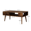 Coffee Table Side Table Drawer Storage Wood Living Room Table Retro LCT028X01
