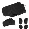 4 Pcs Heavy Duty Universal Black Rubber Car Mat Set Kit Non Slip Grip Van Mats