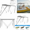 2Bow Bimini Top Grey 160cm Water Resistant Boat Canopy Canvas Cover Anti-UV E8X6
