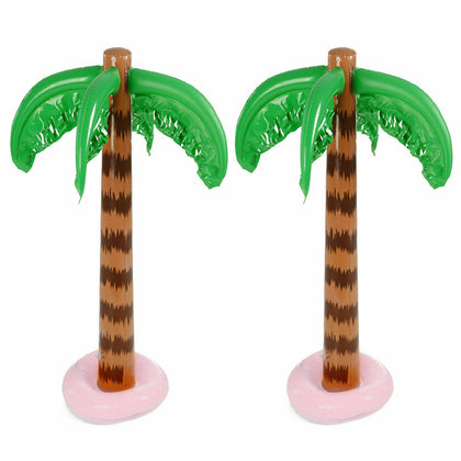 2x Inflatable Blow Up Palm Tree Hawaiian Tropical Pool Beach Party Decoration UK