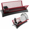 Alpina Dish Drainer Rack With Cutlery Section Compact Dryer Kitchen Sink Washing