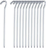 100 x Heavy Duty Galvanised Steel Tent Pegs Metal Camping Ground Sheet Anchor