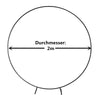 2M Wedding Balloon Arch Round Hoop Backdrop Flower Display Stand Frame Black