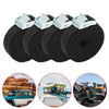 Pack of 4 Buckle Tie Down Lashing Straps Roof Rack Trailers Cargo 25mm X 5m Long